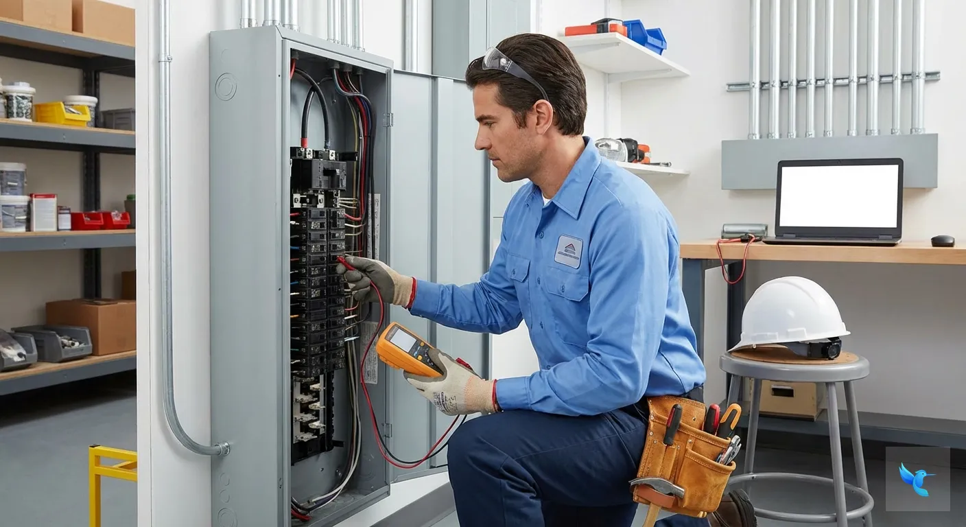 Electrician marketing and local SEO lead generation dashboard