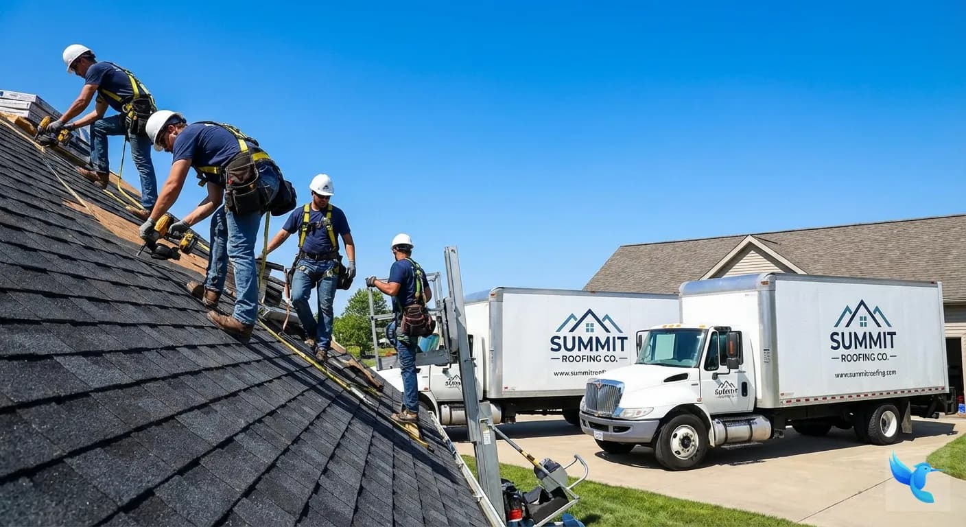 Roofing company lead generation and local SEO dashboard